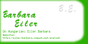 barbara eiler business card